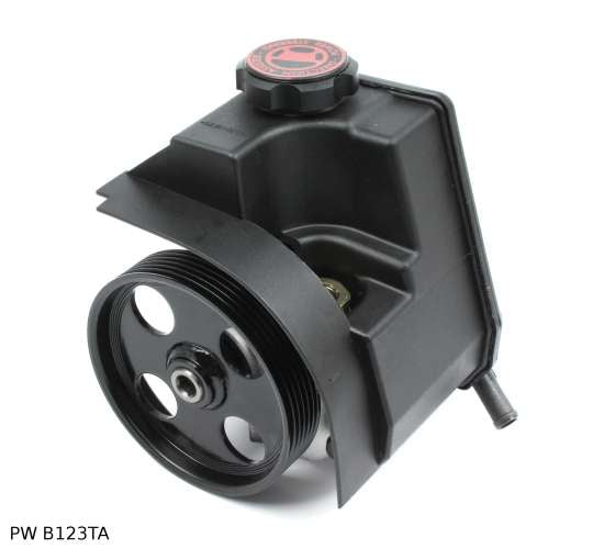 Pompe de direction assistée pour Peugeot 206, avec réservoir et poulie 114 mm, 3 trous — PW B123TA — vue 1
