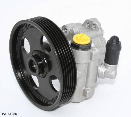Pompe de direction assistée pour Peugeot 406 2.0 HDi, poulie 126 mm et raccord en aluminium — PW B128K — vue 1