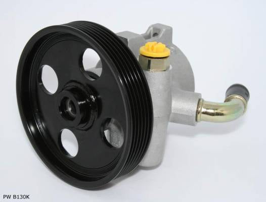 Pompe de direction assistée pour Citroën et Peugeot, poulie 126 mm, raccord arrière et 3 trous — PW B130K — vue 1
