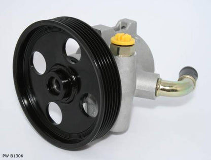 Pompe de direction assistée pour Citroën et Peugeot, poulie 126 mm, raccord arrière et 3 trous — PW B130K — vue 1