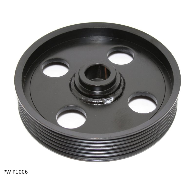Poulie de pompe de direction assistée pour Citroën et Peugeot — 114 mm, 6PK, alésage 17 mm — PW P1006 — vue 1