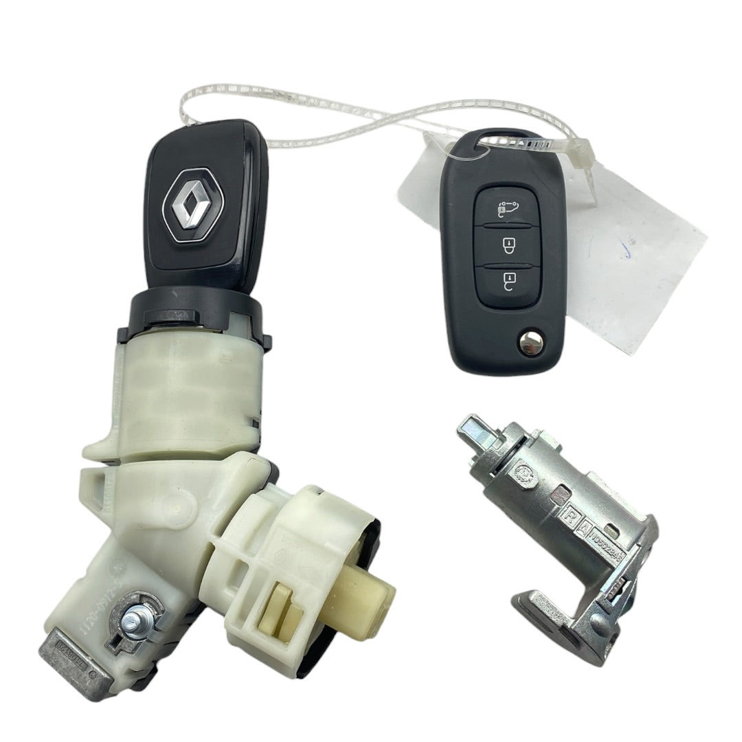 Kit de contacteur de démarrage, 2 clés et barillet de porte pour Renault — vue 2