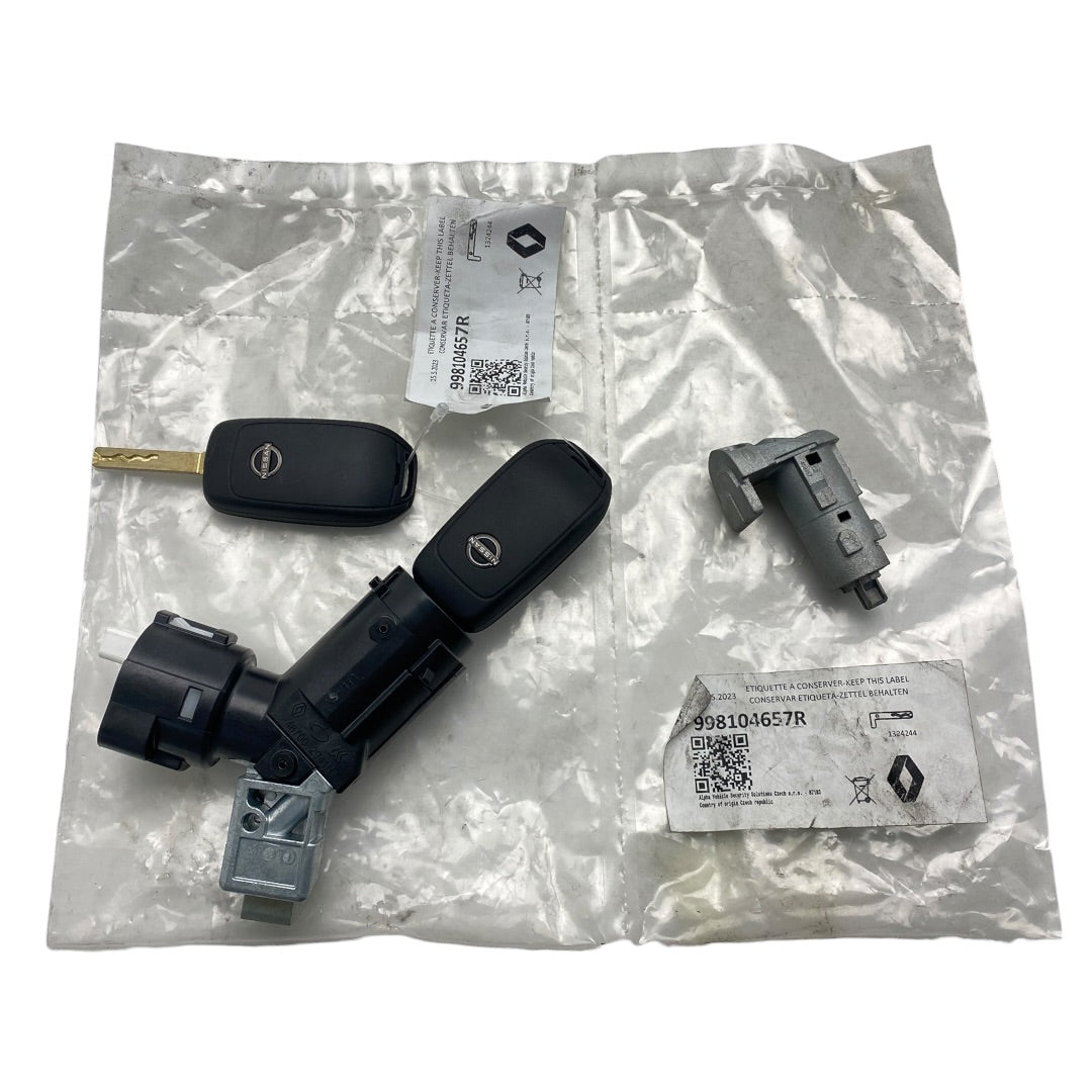 Contacteur de démarrage avec barillet et 2 clés pour Nissan NV300, Interstar et Townstar — d’origine — 998104657R 487002941R 806613733R — vue 1
