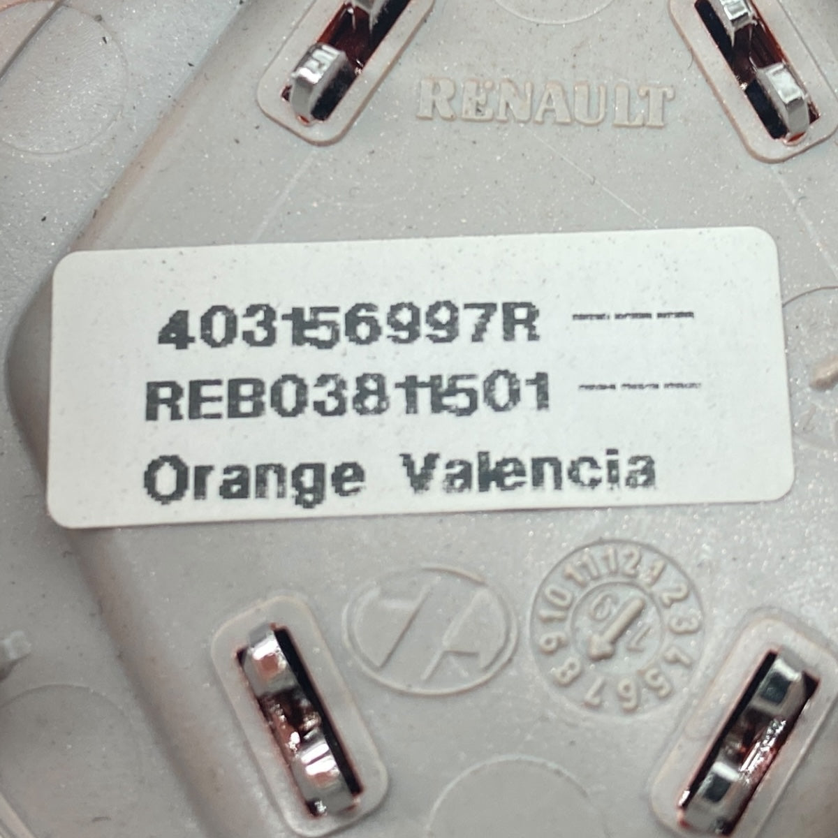 Pièce d’origine — Cache central de jante Renault – 403156997R – Neuf OE