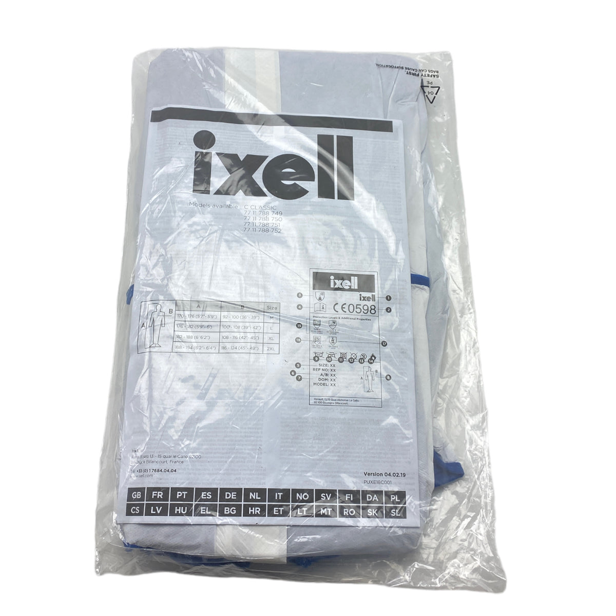 Pièce d’origine — Lot de 5 combinaisons de peinture IXELL Renault, taille L – 7711788750