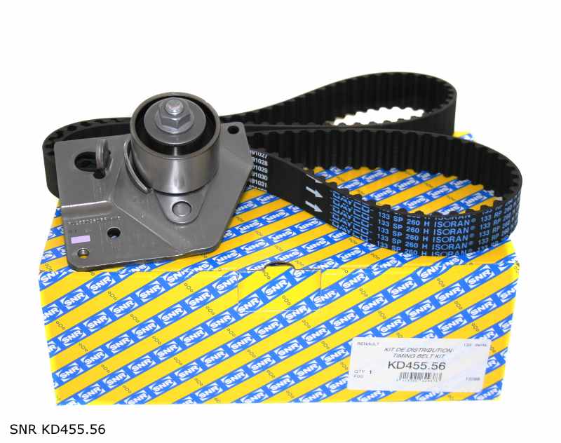Kit de distribution — Renault Mégane 1.9 dCi à partir de 2002 et Laguna à partir de 2005 — SNR KD455.56 — vue 1
