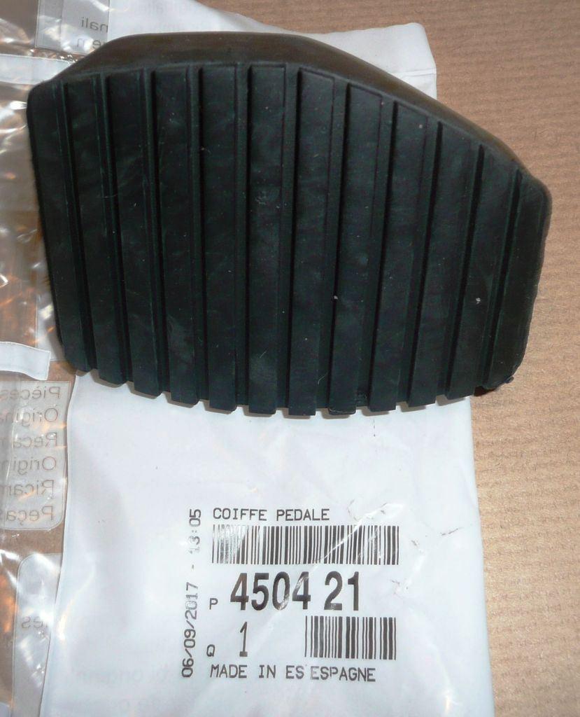 CAOUTCHOUC PÉDALE DE FREIN CITROEN C3 II, C4 PEUGEOT 4504.21 450421.