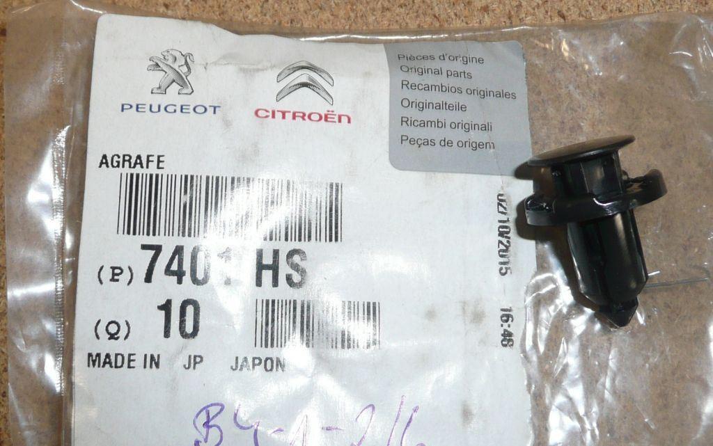 AGRAFE DE PARE.CHOCS CITROEN CITROEN.CROSSER 7401.HS 7401HS.