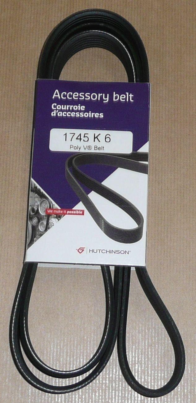 COURROIE TRAPÉZOIDALE.6PK1745 2.0,2.2HDI 5750.GF 5750GF.
