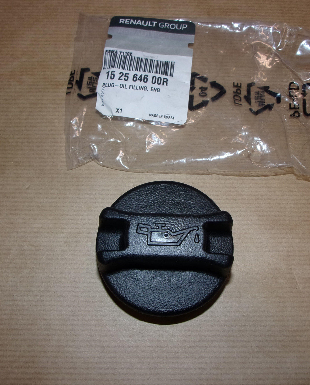 BOUCHON DE RÉSERVOIR D'HUILE RENAULT 1.6 152564600R.