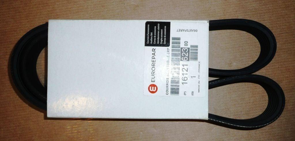 COURROIE TRAPÉZOIDALE 6PK975 1.4/1.6HDI 1612162380.