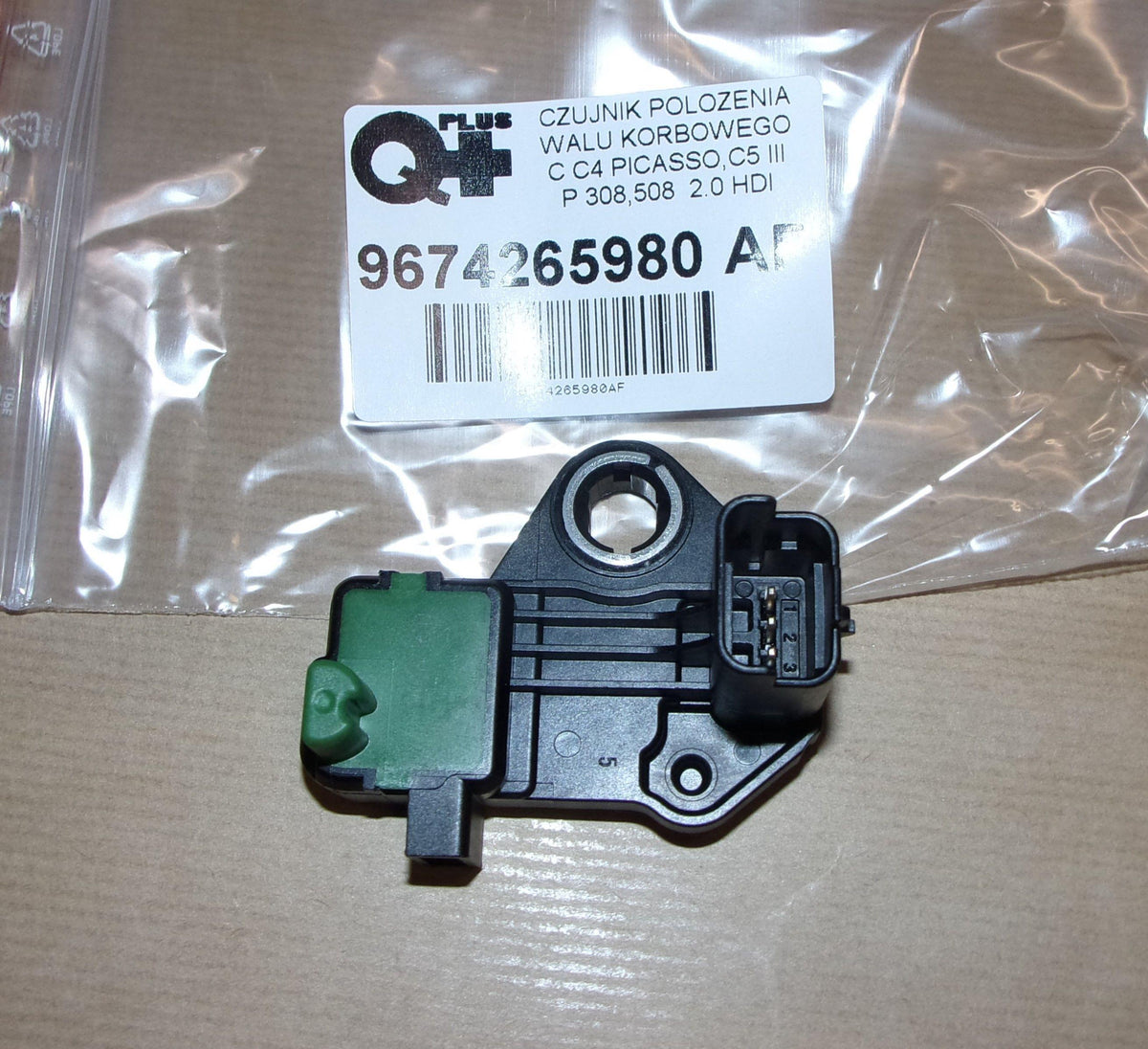 CAPTEUR DE POSITON DU VILLEBREQUIN.CITROEN C4, 9674265980.