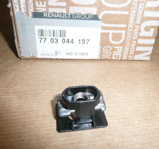Original Clip de fixation de poignée M6 écrou Renault Laguna II, Megane, Clio II, Trafic II, Master II, Thalia, Espace IV.