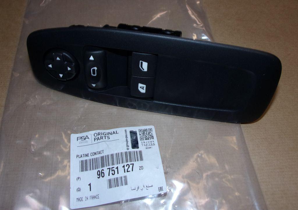 BOUTON LEVE-VITRE PEUGEOT 208,2008 GAUCHE 96751127ZD.