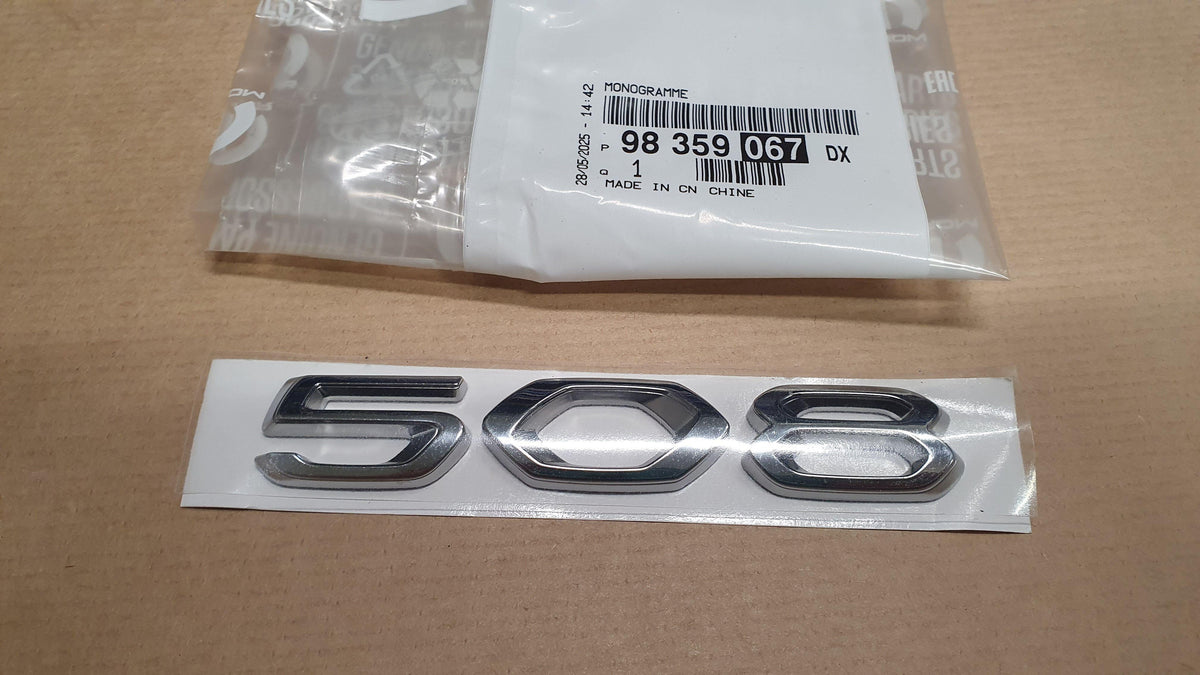 EMBLEME PEUGEOT 508 II ARRIERE 98359067DX.