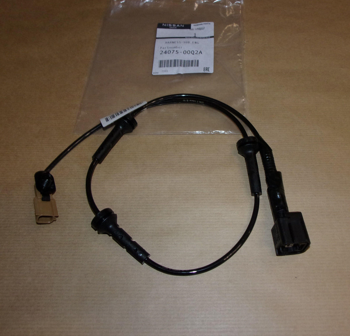 CÂBLE CAPTEUR PLAQUETTES DE FREIN.RENAULT MAST 2407500Q2A.
