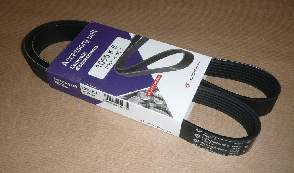 COURROIE TRAPÉZOIDALE.6PK1055 1.2,1.6,VT 9675749580.