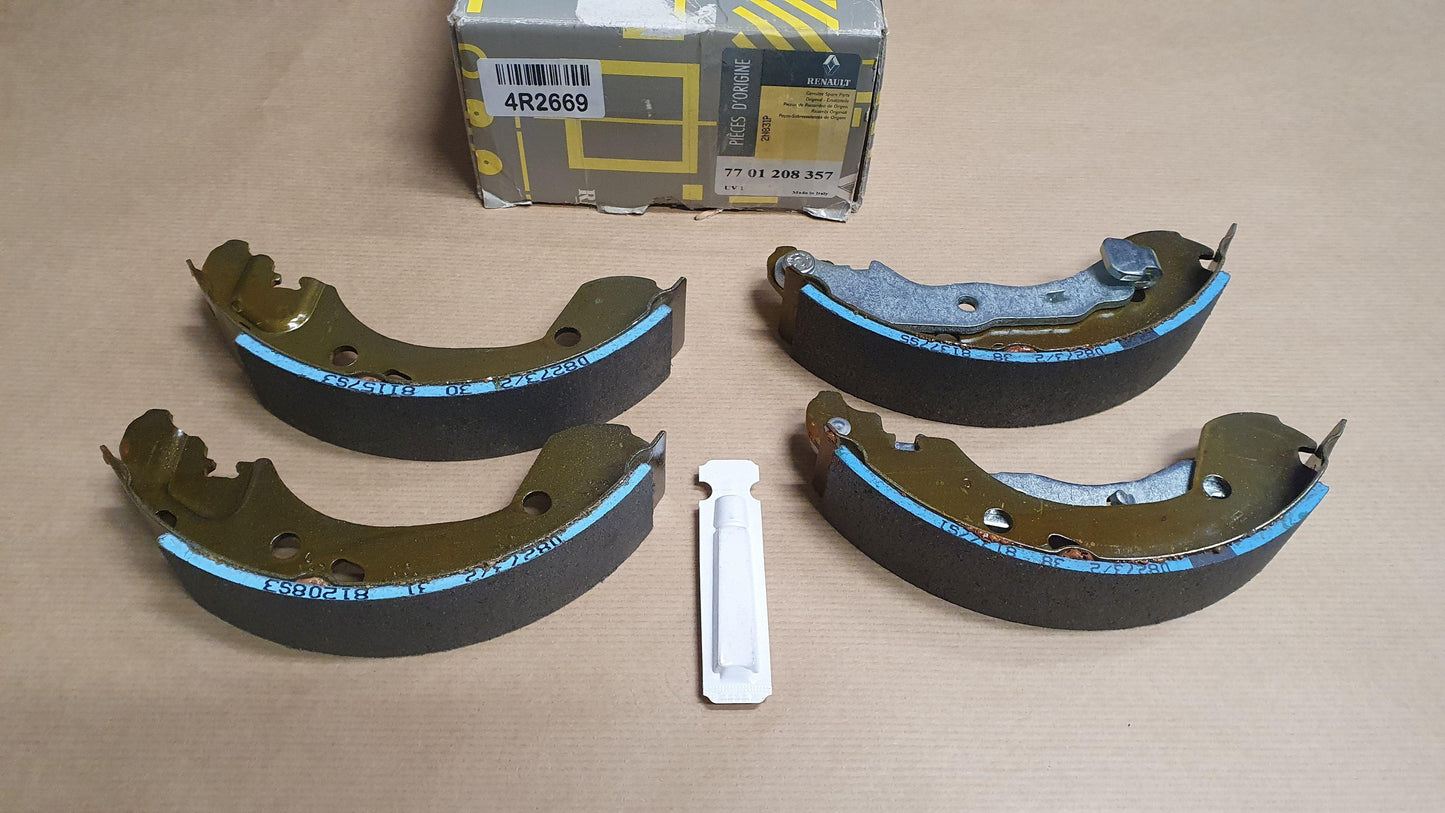 Original Mâchoires de frein arrière Renault Clio III / Modus / Grand Modus , 7701208357.