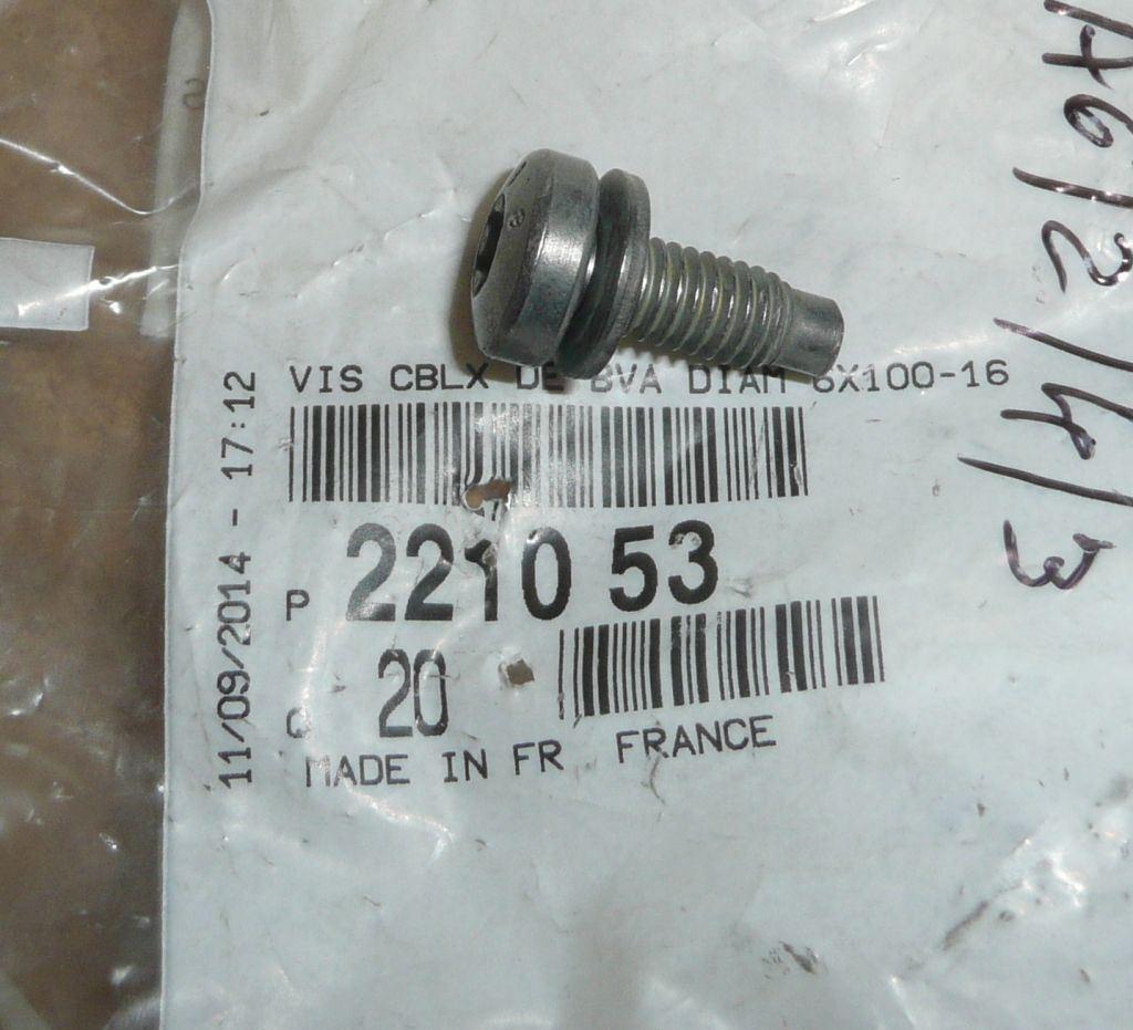 VIS BOÎTE DE VITESSE.VITESSE.CITROEN C4 PICASS 2210.53 221053.