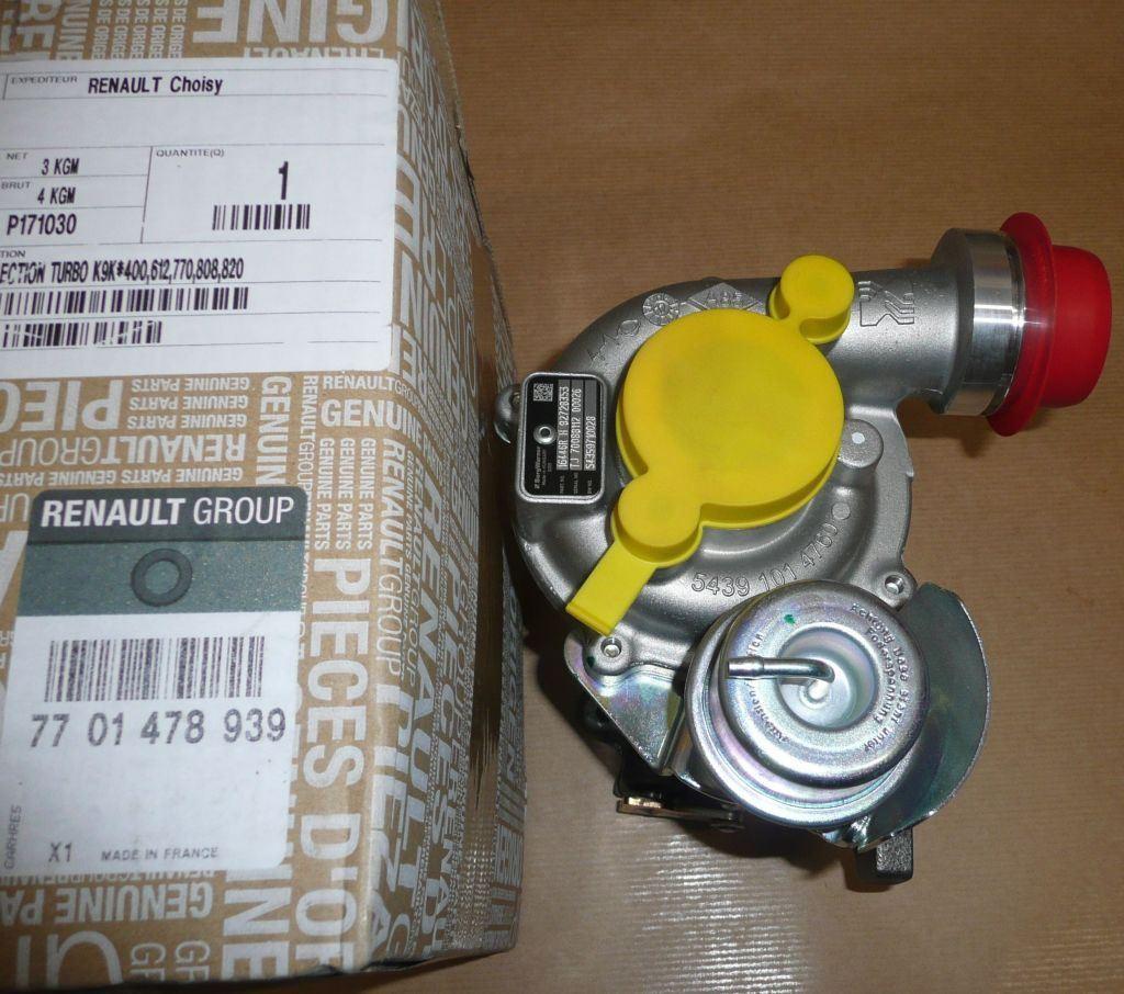 TURBOCOMPRESSEUR RENAULT MEGANE III 1.5DCI 90H 7701478939.