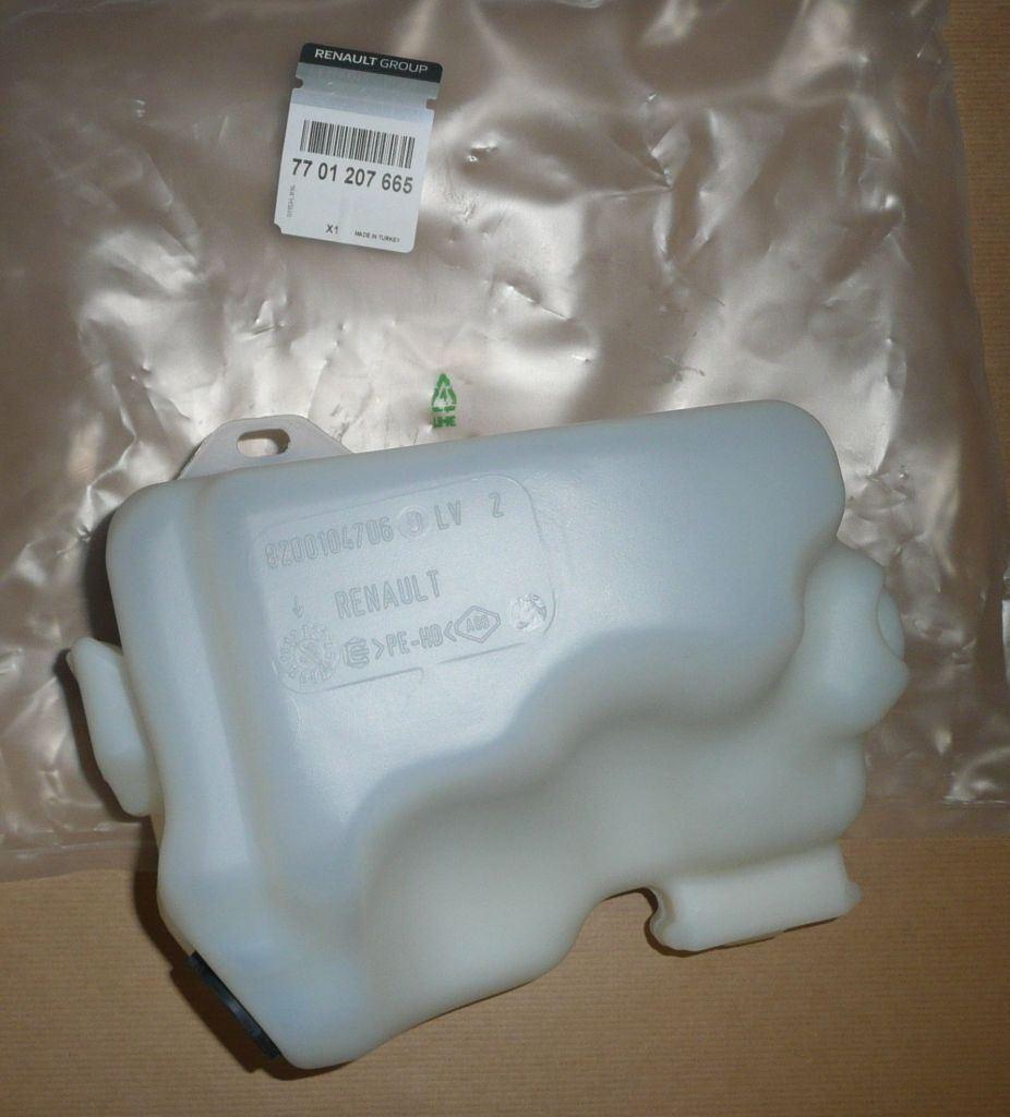 RÉSERVOIR DE LIQUIDE D'ESSUIE GLACE RENAULT ME 7701207665.