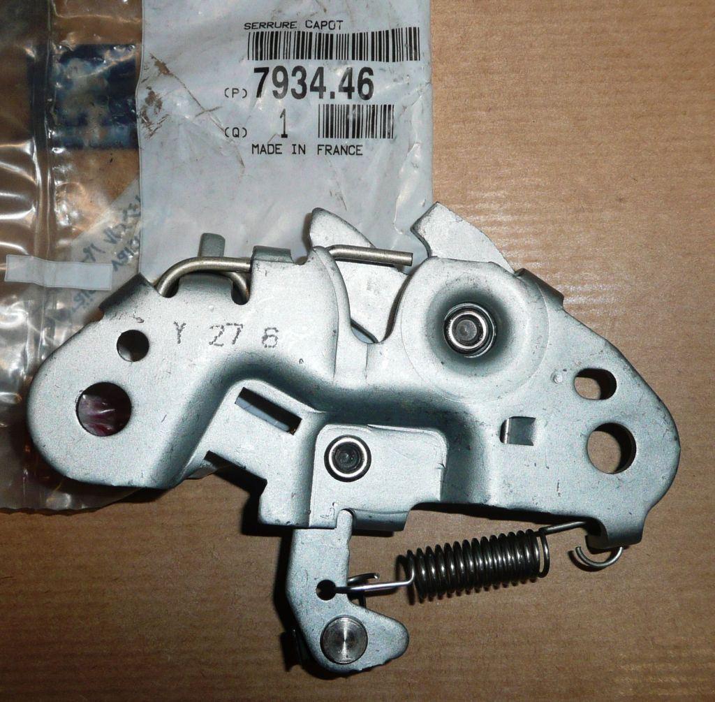 SERRURE DE CAPOT CITROEN XANTIA II, SAXO PEUGEOT 106 7934.46 793446.