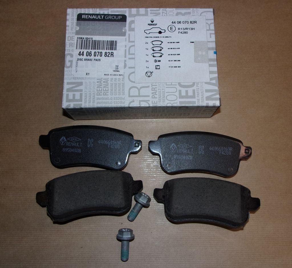 PLAQUETTE DE FREIN.RENAULT TALISMAN ARRIERE 440607082R.