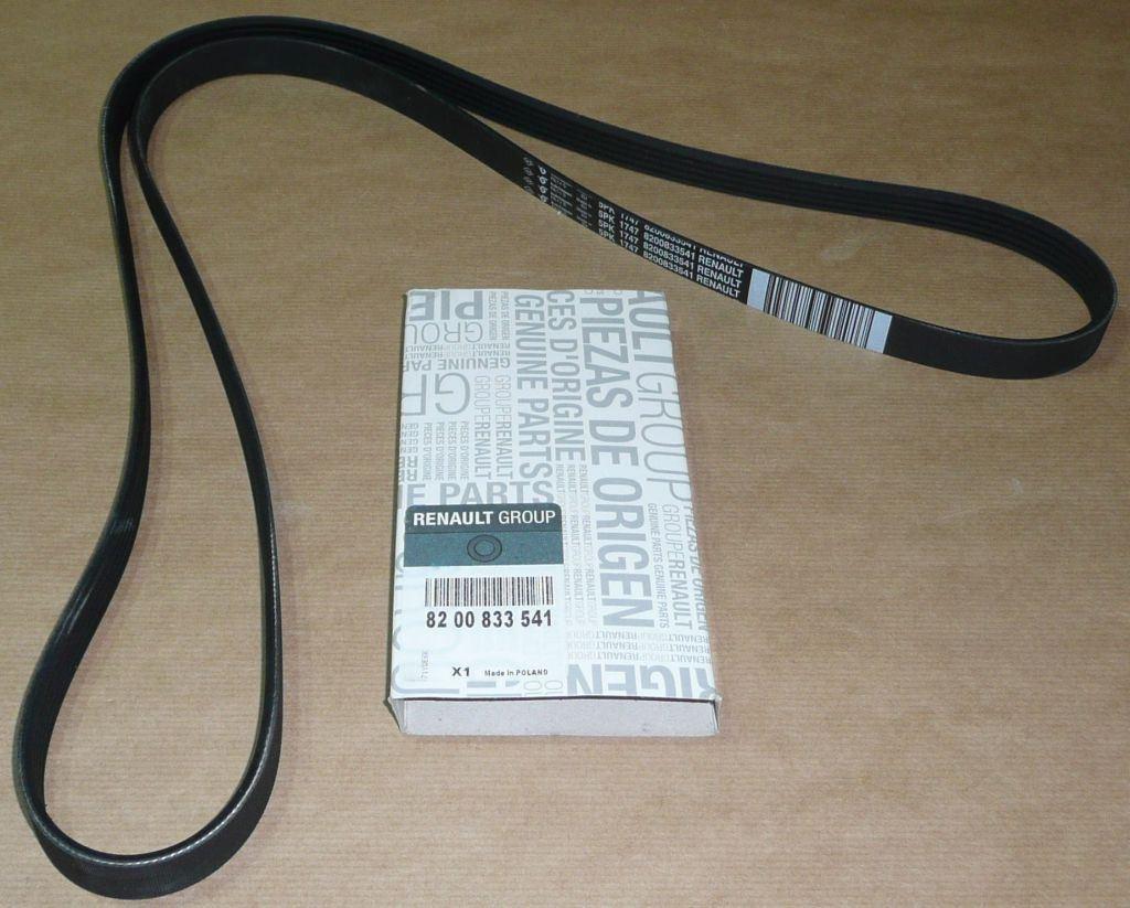 COURROIE TRAPÉZOIDALE.5PK1750 1.4/1.6/1. 8200833541.