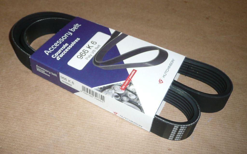 COURROIE TRAPÉZOIDALE.6PK966 1.4,1.6HDI 9800453180.