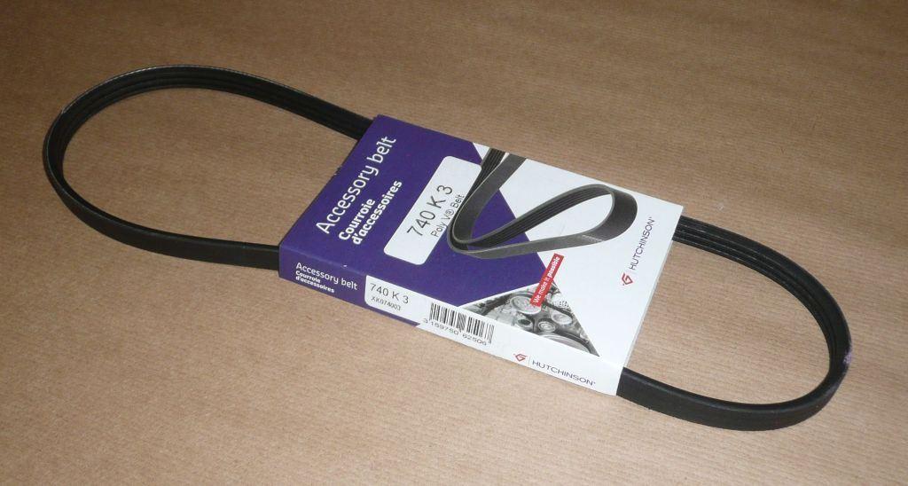 COURROIE TRAPÉZOIDALE.3PK740 1.2,1.2 16V 8200830182.