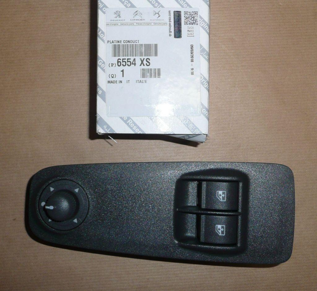 BOUTON DE COMMANDE DE MIROIR.CITROEN JUMPER II 6554.XS 6554XS.