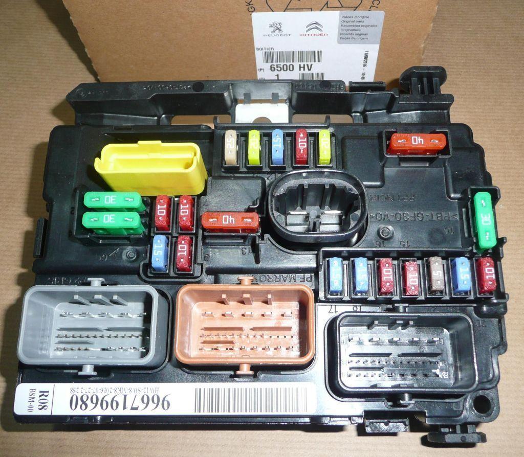 BOÎTE A FUSIBLES CITROEN C2,C3,P207,1007 6500.HV 6500HV.