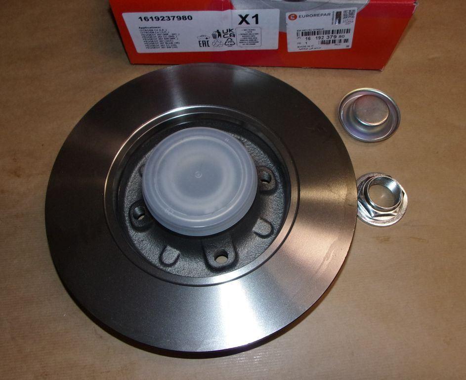 DISQUE DE FREIN.CITROEN C4,PEUGEOT 207,208,307 ARRIERE 1619237980.