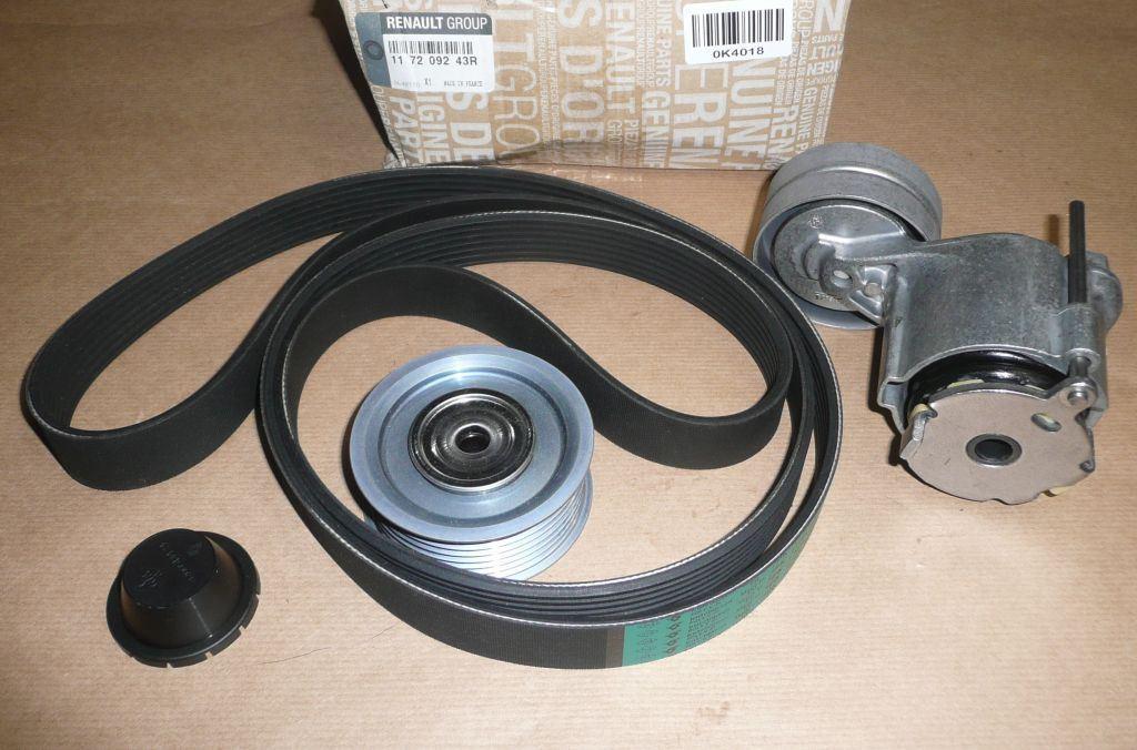 KIT DE COURROIE D'ACCESSOIRE.RENAULT MEGANE II 117209243R.