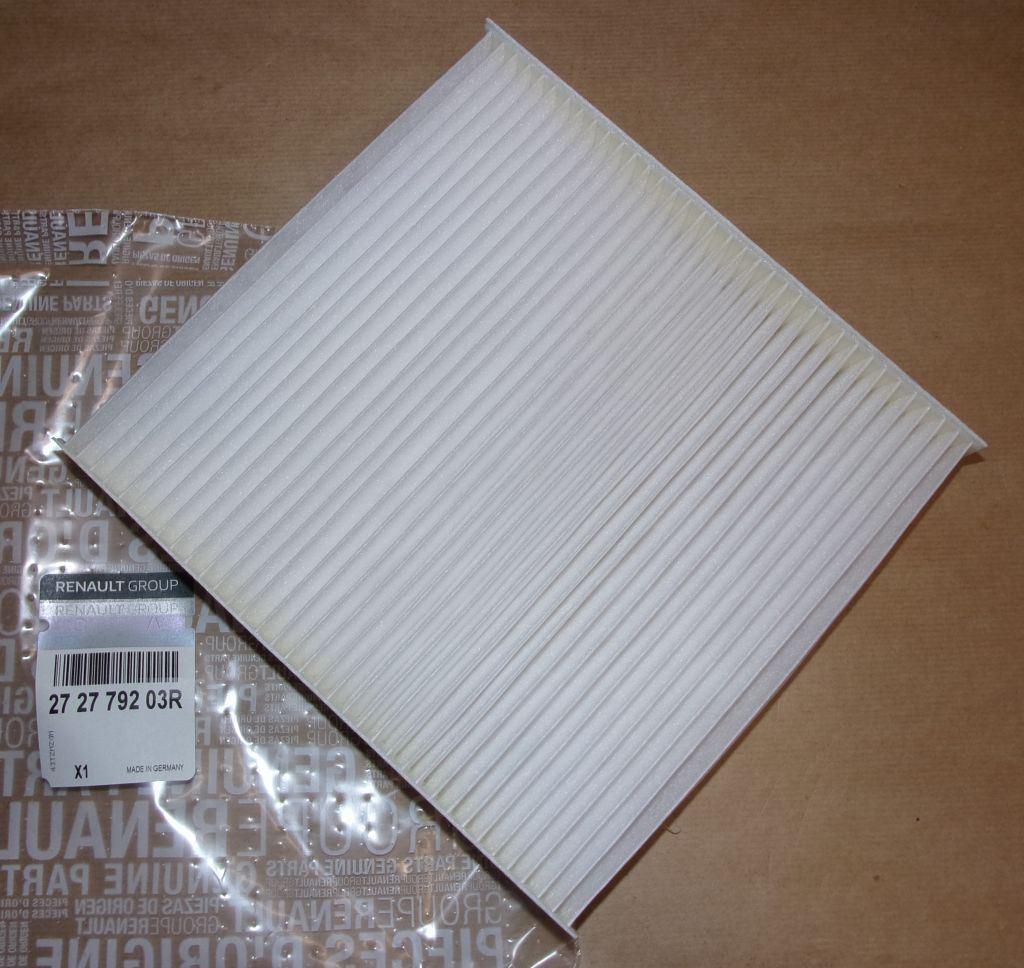 FILTRE D'HABITACLE RENAULT CAPTUR,CLIO IV 12> 272779203R.
