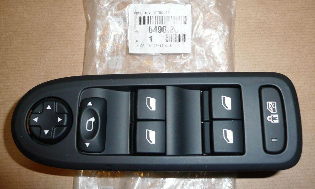 BOUTON LEVE.VITRE PEUGEOT 308 6490.26 649026.