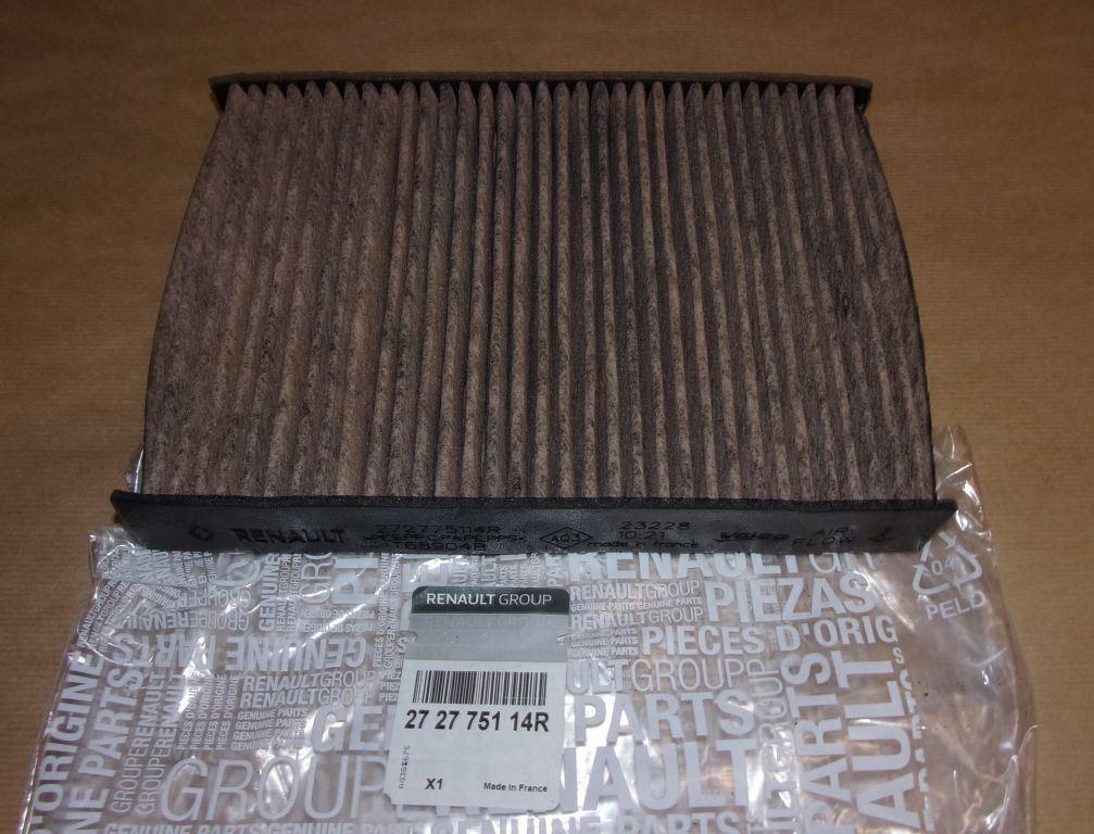 FILTRE D'HABITACLE RENAULT MEGANE IV,ESPACE V 272775114R.