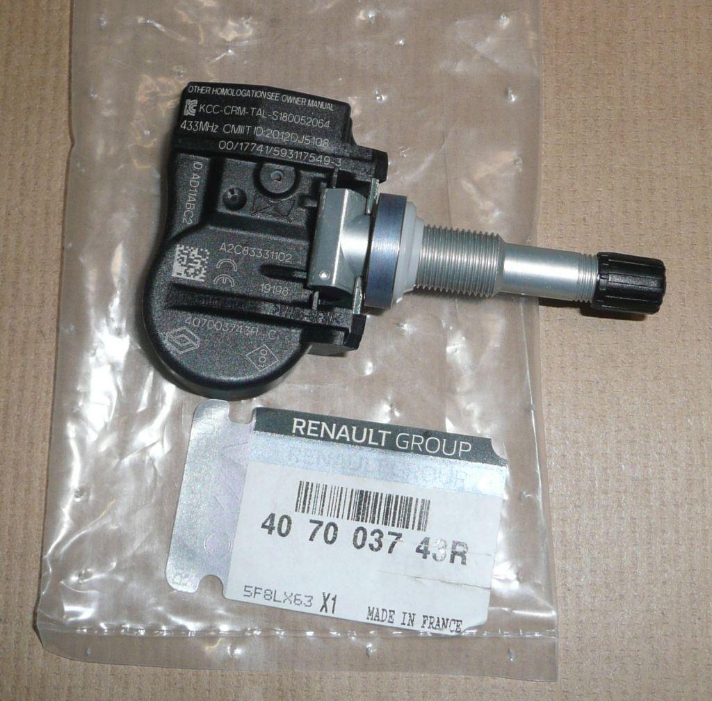 CAPTEUR DE PRESSION DE ROUE RENAULT LAGUNA III 407003743R.