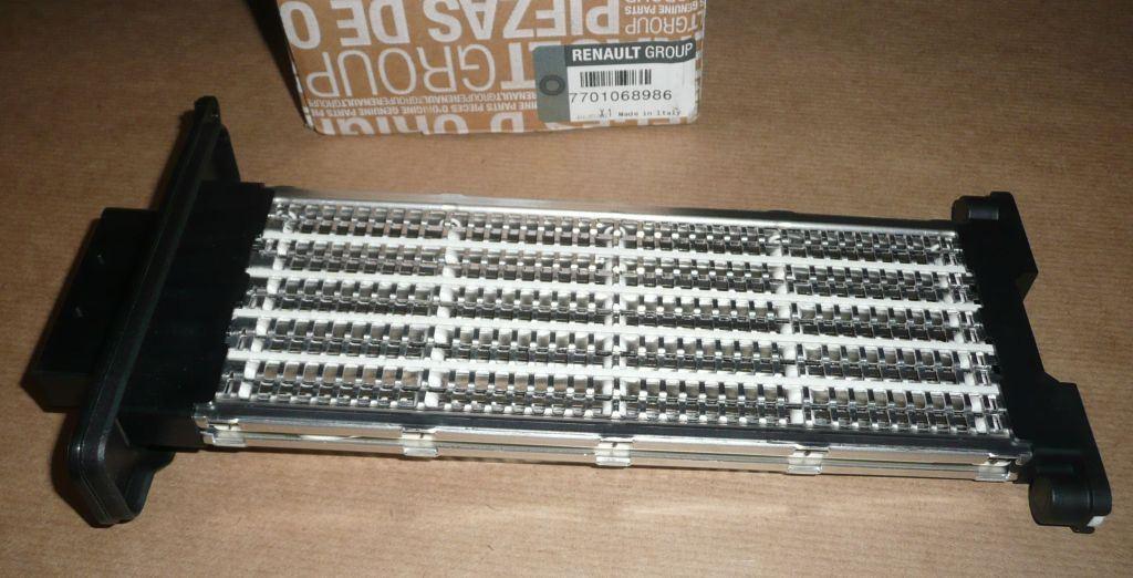 RÉSISTANCE A LA SOUFFLERIE RENAULT KANGOO II 7701068986.