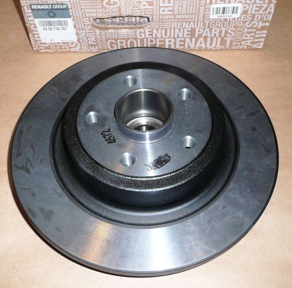 DISQUE DE FREIN.RENAULT CLIO III ARRIERE ABS02 8200736267.