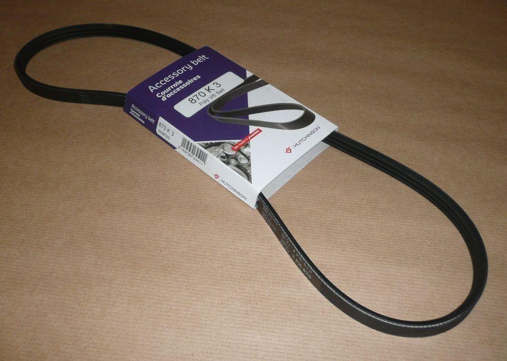 COURROIE TRAPÉZOIDALE.3PK870 2.5D POMPE 1280.38 128038.