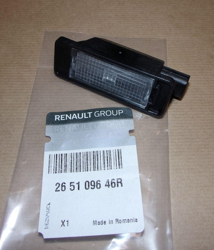 VEILLEUSE DE PLAQUE.RENAULT MEGANE IV,SCENIC I 265109646R.