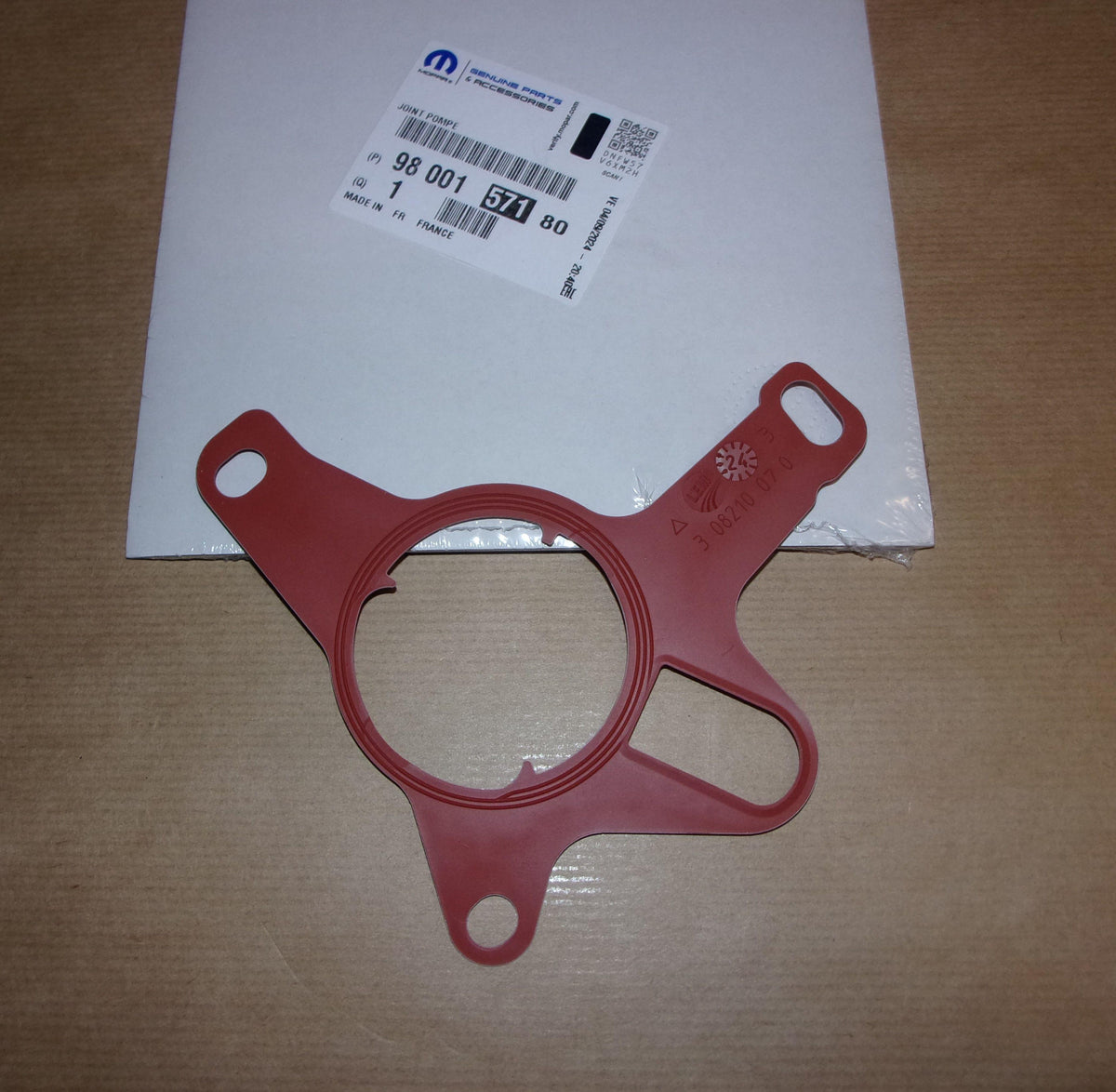 JOINT POMPE VACO PEUGEOT 5008 2.0HDI 9800157180.