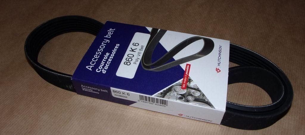 COURROIE TRAPÉZOIDALE.6PK860 7700300348.