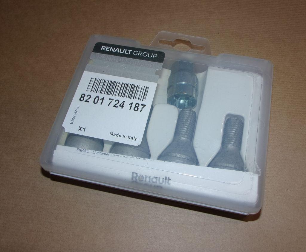 VIS DE ROUE RENAULT KIT ANTIVOL 8201724187.