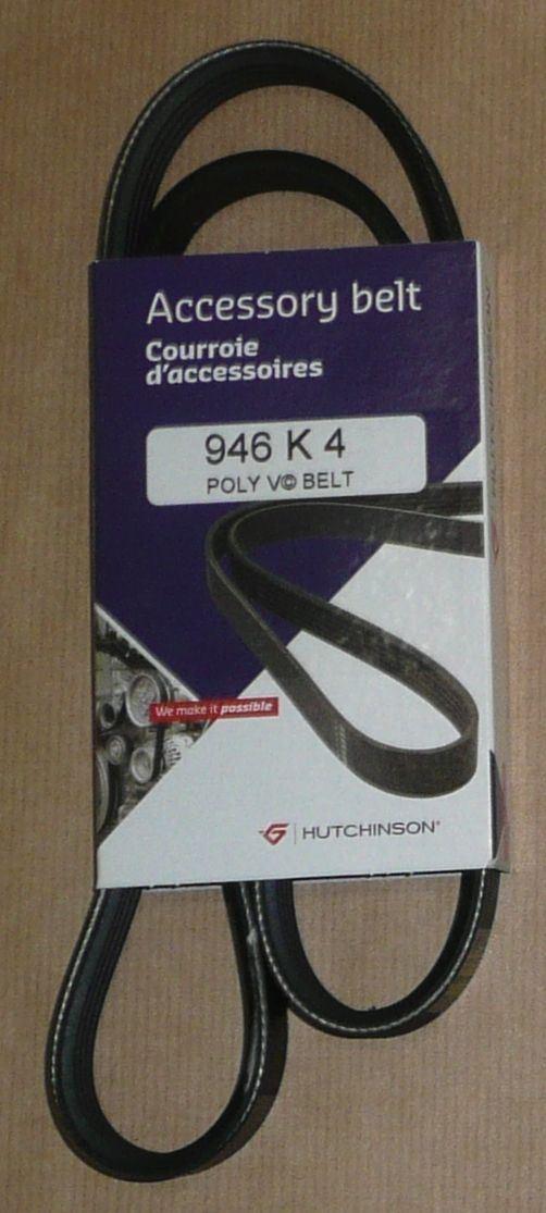 COURROIE TRAPÉZOIDALE.4PK946 2.5TD POMPE 1280.28 128028.
