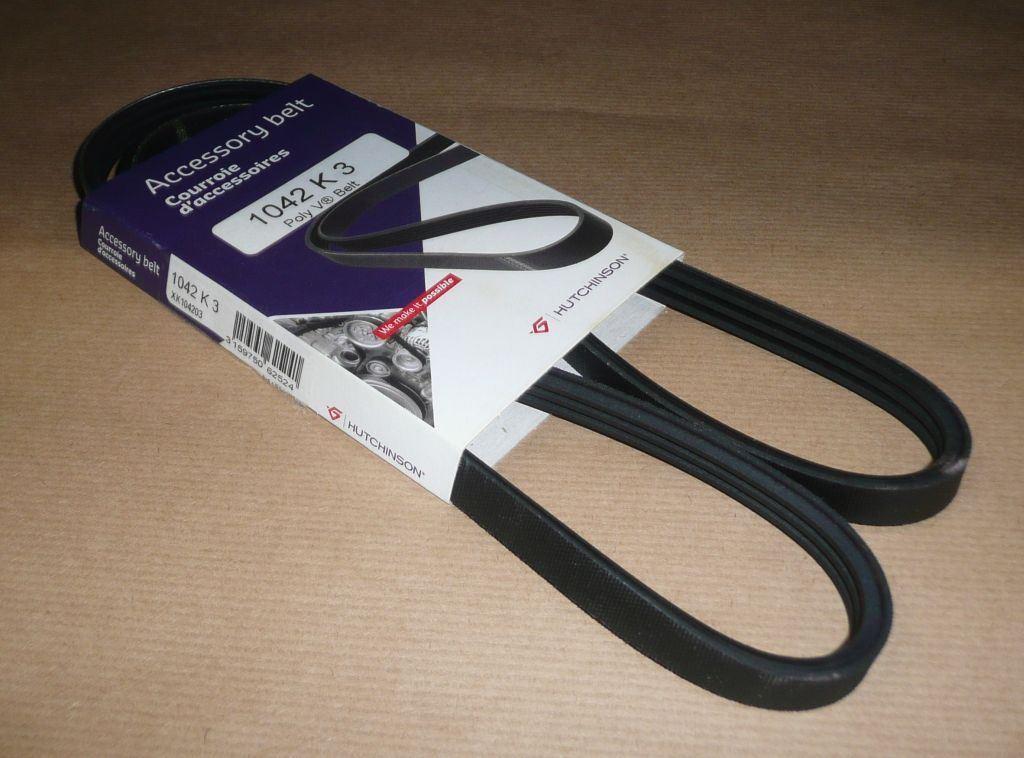 COURROIE TRAPÉZOIDALE.3PK1042 1.4,1.6 7700869687.