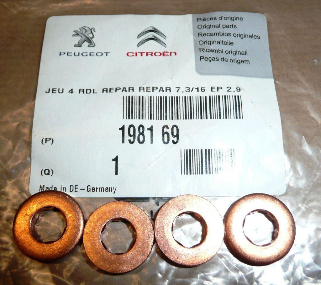 RONDELLE D'INJECTEUR COMPLET.CITROEN C1,PEUGEOT 107 1981.69 198169.
