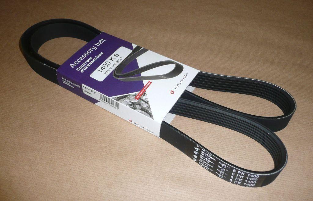 COURROIE TRAPÉZOIDALE.6PK1400 1.9D 7700101474.