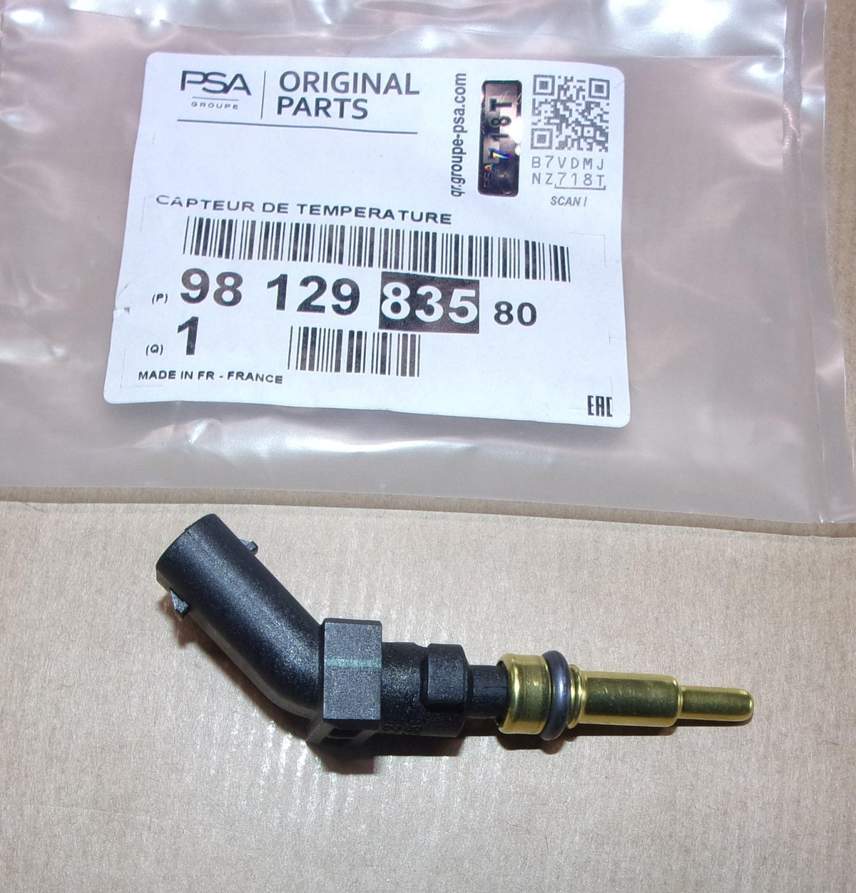 CAPTEUR DE TEMPERATURE D'EAU.PEUGEOT 5008 II 9812983580.